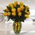 Florero por 18 Rosas Amarillas